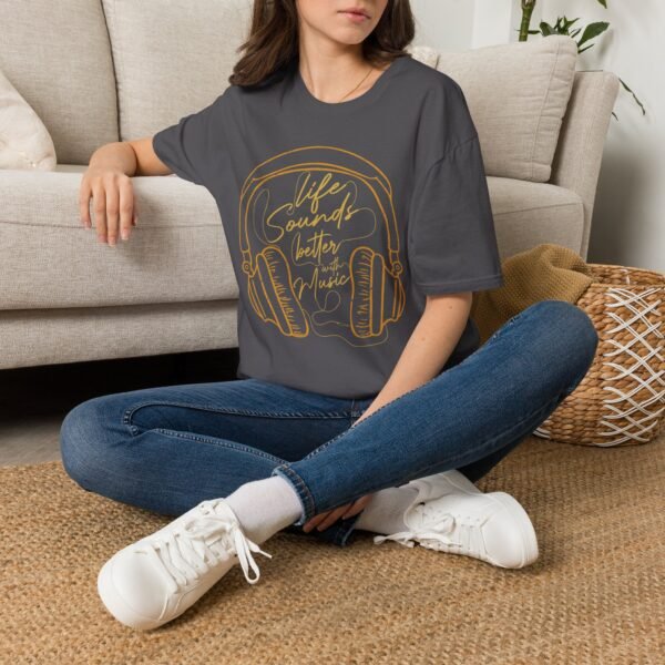 12335405925860869908_2048-1.jpeg T‑Shirt — 'Life Sounds Better' Headphones Graphic Tee