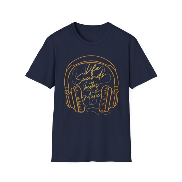 1243745518322731162_2048-1.jpeg T‑Shirt — 'Life Sounds Better' Headphones Graphic Tee