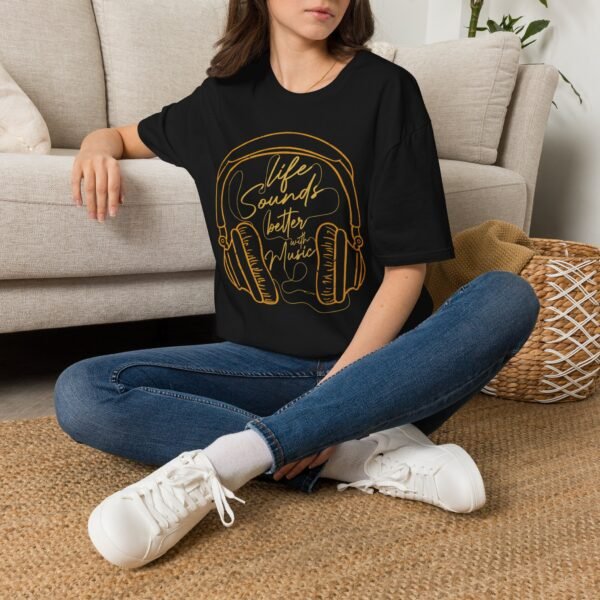 1447385358953280959_2048-1.jpeg T‑Shirt — 'Life Sounds Better' Headphones Graphic Tee