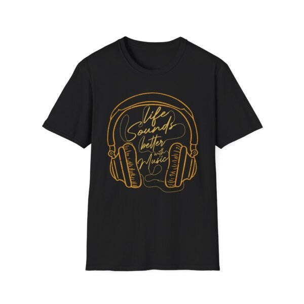 16376309670144126336_2048-1.jpeg T‑Shirt — 'Life Sounds Better' Headphones Graphic Tee