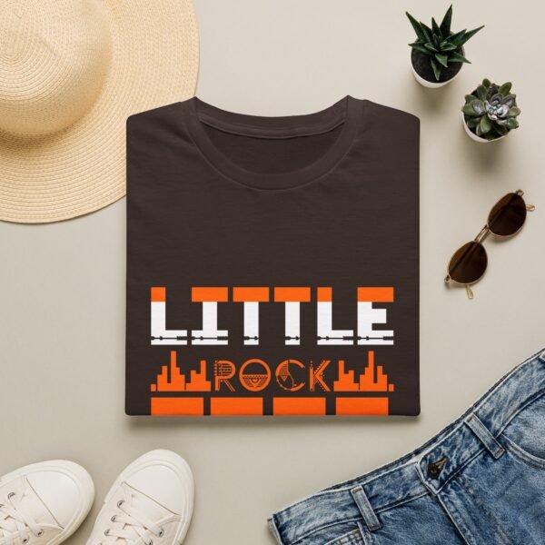 16434665921916191835_2048.jpeg Little Rock Retro Skyline T‑Shirt — 'Little Rock Star, Let's Rock' Graphic Tee