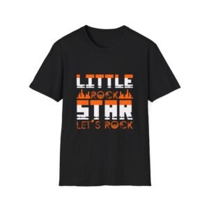 2008753639421553170_2048.jpeg Little Rock Retro Skyline T‑Shirt — 'Little Rock Star, Let's Rock' Graphic Tee