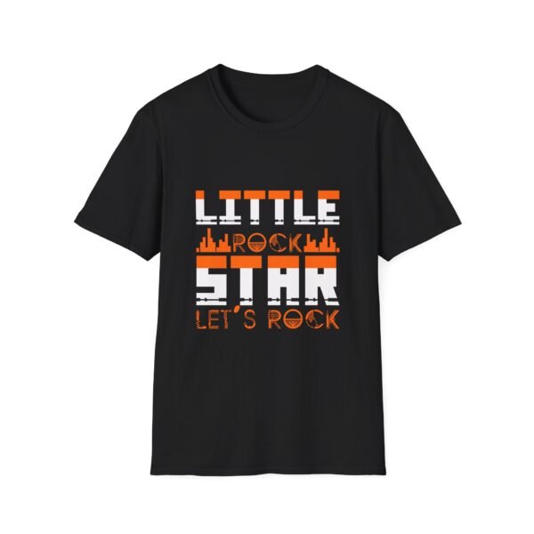 2008753639421553170_2048.jpeg Little Rock Retro Skyline T‑Shirt — 'Little Rock Star, Let's Rock' Graphic Tee