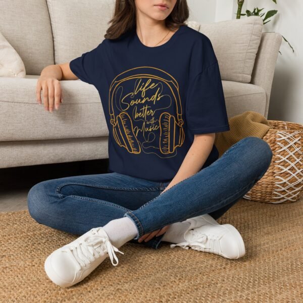 5792446129937738809_2048-1.jpeg T‑Shirt — 'Life Sounds Better' Headphones Graphic Tee