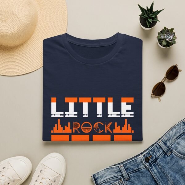 9164389096135013655_2048.jpeg Little Rock Retro Skyline T‑Shirt — 'Little Rock Star, Let's Rock' Graphic Tee