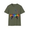 11141815501553280454_2048.jpeg Piano Keys Rainbow T-Shirt — Colorful Piano Player Graphic Tee