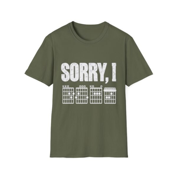 12068118816287908312_2048.jpeg Guitar Chords 'Sorry, I' T‑Shirt — Funny Musician Tee