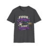 Bass Guitar T-Shirt — "Four Strings, Zero Regrets" Retro Rock Tee