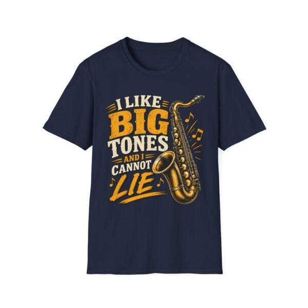13577982126056641089_2048-5.jpeg Big Tones Saxophone T-Shirt — “I Like Big Tones (And I Cannot Lie)” Jazz Music Tee
