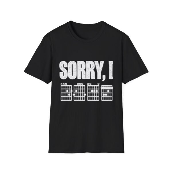 14456829673913628595_2048.jpeg Guitar Chords 'Sorry, I' T‑Shirt — Funny Musician Tee