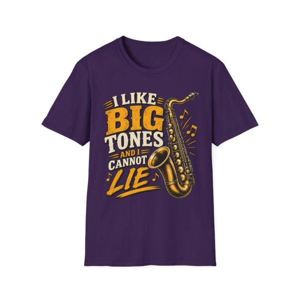 15194204829245302008_2048-5.jpeg Big Tones Saxophone T-Shirt — “I Like Big Tones (And I Cannot Lie)” Jazz Music Tee