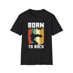 Born to Rock T-Shirt – Vintage Guitar Music Design