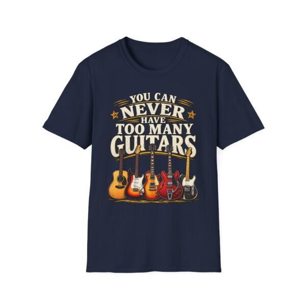 3927532178340668723_2048-2.jpeg You Can Never Have Too Many Guitars T-Shirt — Vintage Guitarist Tee