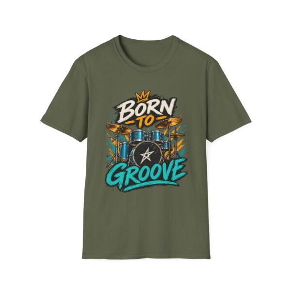 710900401445003818_2048.jpeg Born to Groove Drummer Graphic T-Shirt