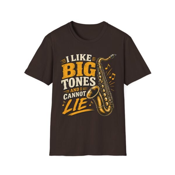 9581883167044287529_2048-5.jpeg Big Tones Saxophone T-Shirt — “I Like Big Tones (And I Cannot Lie)” Jazz Music Tee