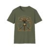 Vitruvian Guitar Man Art T-Shirt – Renaissance Anatomy Graphic Tee