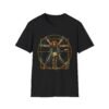 Vitruvian Guitar Man Art T-Shirt – Renaissance Anatomy Graphic Tee