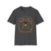 Vitruvian Guitar Man Art T-Shirt – Renaissance Anatomy Graphic Tee