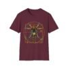 Vitruvian Guitar Man Art T-Shirt – Renaissance Anatomy Graphic Tee