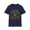 Vitruvian Guitar Man Art T-Shirt – Renaissance Anatomy Graphic Tee