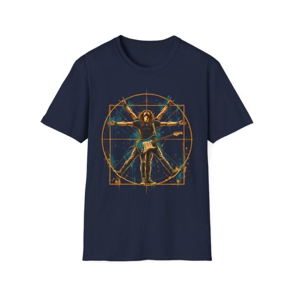 Vitruvian Guitar Man Art T-Shirt – Renaissance Anatomy Graphic Tee