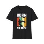 Born to Rock T-Shirt – Vintage Guitar Music Design